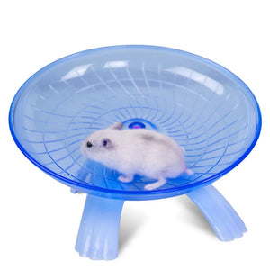 1pcs Pet Hamster Running Wheel Mute Flying Saucer Steel Axle Wheel Running Disc Toys Cage Exercise Small Animals Accessories