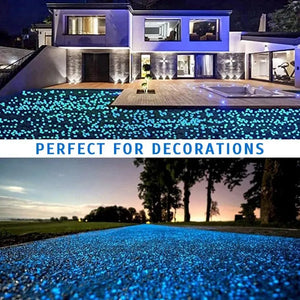 1000-4000Pcs Luminous Sand Glow in The Dark Pebbles Stone Home Garden Yard Outdoor Path Lawn Decoration Fish Tank Aquarium Deco