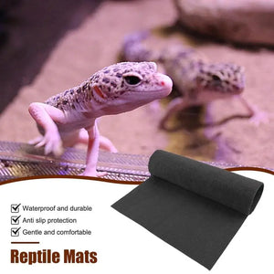 Lizard Cage Mat Non-Adhesive Reptile Terrarium Bedding Substrate Liner Safe And Comfortable Reptile Cage Mat For Snake Gecko