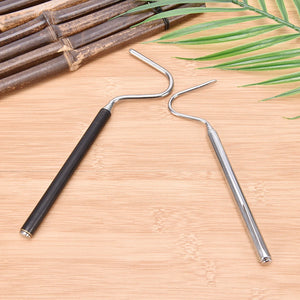 Extendable Pin Hook Telescopic Stainless Steel Snake Reptiles Capture Hook Reptile Catcher Retractable Snakes Catching Tool