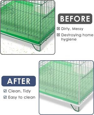 Mesh Bird Cage Cover Shell Skirt Net Easy Cleaning Catcher Guard Bird Cage Stretchy Mesh Parrot Bird Cage Net Jaula Para Pajaros