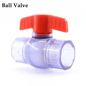 20~50mm High Quality Transparent U PVC Pipe Connectors Garden Water Aquarium Fish Tank Drainage Pipe Joints Fittings Accessories