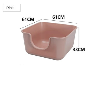 Cat Bedlpans Toilet Leak Proof Training Cat Litter Basin Giant Style Mode Anti External Splash Integrated Open Maine Supplies