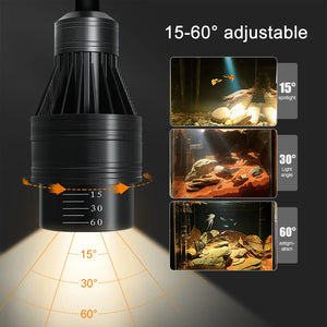 Aquarium Led Light Fish Tank Decoration Adjustable Focus Spotlight Plants Grow Lamp Turtle Reptiles Accessories 5w 7w 9w 12w 15w