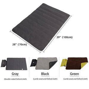 Foldable Pet Blanket Mat Waterproof Folding Washable Dog Sleeping Bag with Strap for Dog Travel Camping Accessories