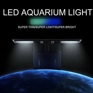 Super Slim LED Aquarium Light Lighting plants Grow Light 5W/10W/15W Aquatic Plant Lighting Waterproof Clip-on Lamp For Fish Tank