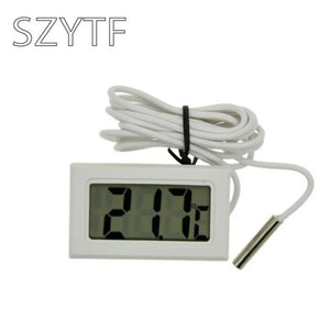 Mini Convenient Digital LCD Thermometer Sensor Hygrometer Gauge Refrigerator Aquarium Monitoring Display Humidity Detector