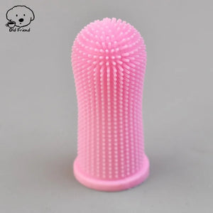 2 Pcs Pet Silicone Finger Brush Portable Pet Mouth Cleaning Finger Toothbrush Chien Accessoires Pour Chiens Pet Products