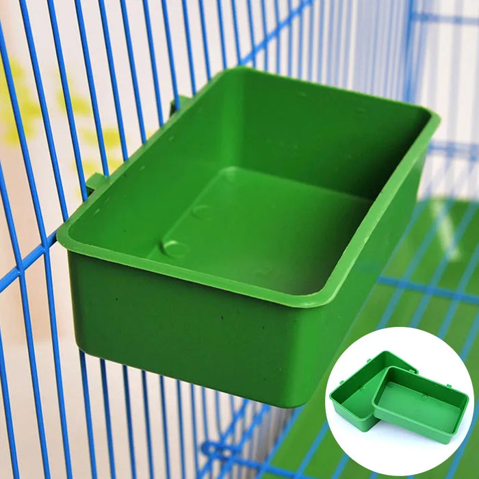 1pc Bird Water Bath Tub Pet Bird Bowl Parrots Parakeet Birdbath Cage Hanging Small Parrot Cage Pet Bird Cage Accessories