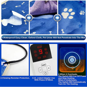 Xiaomi Pet Heating Pad Blanket Waterproof Cat Mat Bed Dog Winter Warmer Pad Home Office Chair Heated Mat Small Dogs Beds