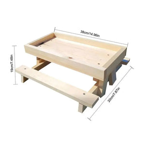 Chicken Picnic Table Large No Waste DIY Chicken Feeder Wild Bird Duck & Squirrel Feeders DIY Chicken Coop Accessories