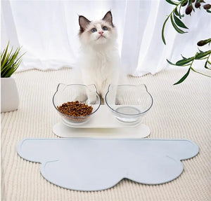 Mat Dog Spill Proof Dog Pads Food Feeding Bowl Cat Placemat Silicone Tray Waterproof Water Mats Dish Mat Padfor Convenientnon