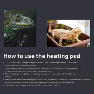 5V USB Pet Warmer Heating Pad Electric Bed Winter Warm Carpet Adjustable Temperature Controller Reptile Dog Mat Tools Two Sizes