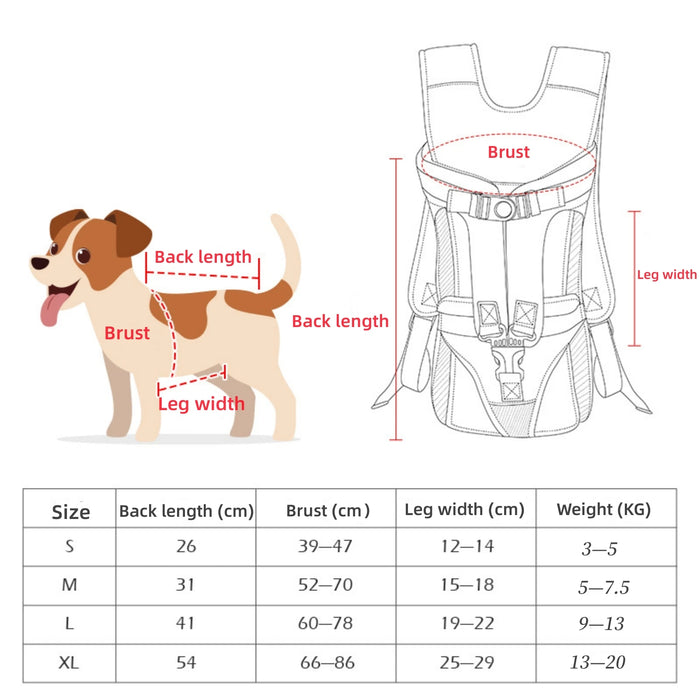 Pet Carrier Convenient Adjustable Oxford Cloth Multi-purpose Water-Resistant Dog Backpack Dog Carriers & Bags