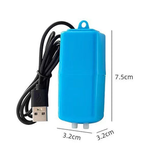 USB Aquarium Filter Oxygen Pump With Air Stone Silent High Energy Efficient Mini Aquarium Filter Fishing Tank Accessories