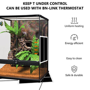 5-45W Terrarium Reptiles Heat Mat Climbing Pet Heating Warm Pads Adjustable Temperature Controller Mats Reptiles Supply EU Plug