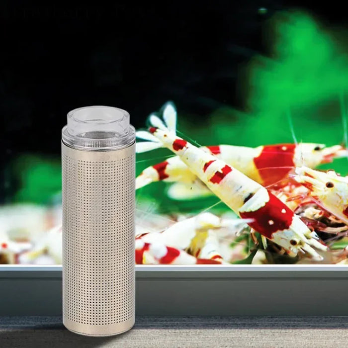 Stainless Steel Filter Inlet Sleeve Mesh Shrimp Nets Special Shrimp Cylinder Filter Inflow Inlet Protect Aquarium Accessories