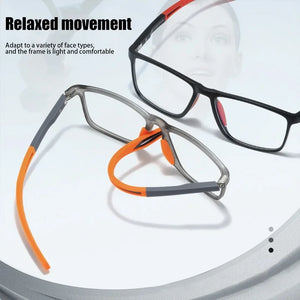 Unisex Ultralight Silicone TR Sports Myopia Glasses Anti Blue Light Men Basketball Anti-Shedding Eyewear Prescription Eyeglasses