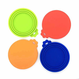 1/2PCS Silicone Canned Lid Sealed Feeders Food Can Lid For Puppy Dog Cat Storage Top Reusable Cover Lid Health Pet Daily