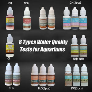 PH NH4 NO2 NO3 GH CI H2S DO Checker Test Agent Aquaculture Fish Tank Aquarium Water Test Kits Tools Accessories