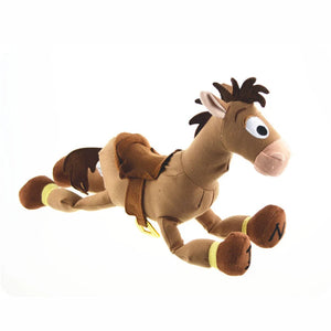 25cm Disney Animation Toy Story Woody Sheriff Bath Red Heart Horse Ordinary Acousto-optic Plush Toy Sofa Pillow Birthday Gift