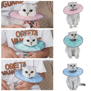 Pet Cat Protective Collar Neck Recovery Cone Collar for Anti-Bite Lick Reusable Cat Dogs Health Medical Circle for Pet Supplies