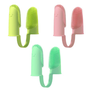 Pet Finger Toothbrush Silicone Super Soft Dog Toothbrushes Teeth Cleaning Tool Bad Breath Care Nontoxic Cat Cleaning Supplies