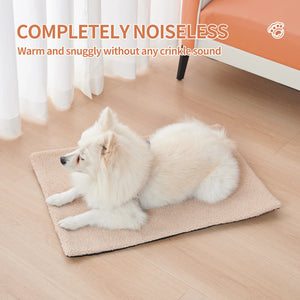 Self-Heating Pet Pads Blanket Puppy Pad Warm Cushion Mat for Cats Dogs Washable Pets with Thermal Body Heat Reflecting Core Pad