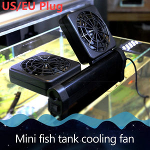 Aquarium Fish Tank Cooling Fan System Chiller Mute Temperature Controller 1/2/3/4 Fans Set Cooler Marine Pond Accessories