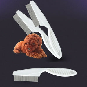 Pet Hair Shedding Comb Stainless Steel Flea Comb for Cat Dog Pet Comfort Cats Flea Hair Grooming Comb Dog Cat Fur Removal Brush