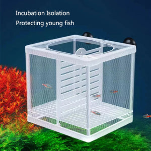 Plastic Aquarium Fish Breeding Isolation Box Fish Tank Aquarium Breeder Hatching Incubator Fish Tanks Isolator Accessories New