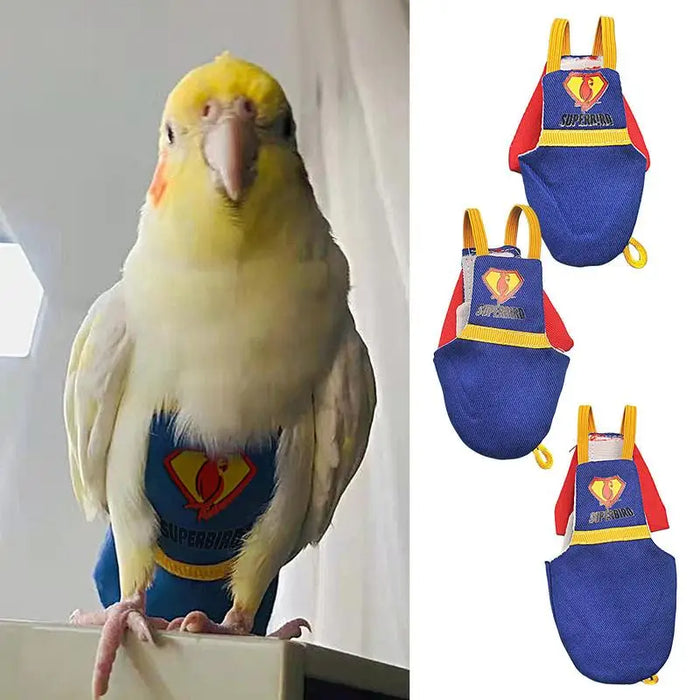 Parrot Diaper Cute Bird Physiological Diaper Cockatiel Pigeons Small Medium Large Pet Birds Flight Suit Clothes Washable