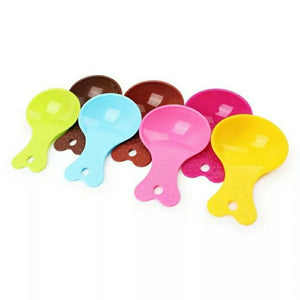 Pet Sand Spoon Hamster Bath Spoon Small Animal Sand Spoon Plastic Small Litter Scoop Guinea Pig Cleaning Tool Hamster Supplies