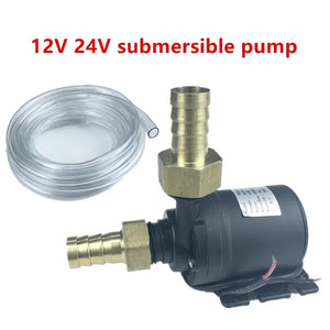 Submersibles 12V Water Pump 800L/H 5m DC24V Brushless Motor Water Circulation Solar Water Pumps for Touring RV Fountain Aquarium