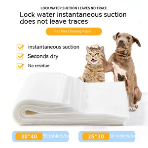 Pet Disposable Pee Paper Dog Pee Pad Suction Diaper Diaper Deodorization Pet Cat Training Toilet Supplies, Cleaning Accessories