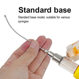 1Pcs Stainless Steel Birds Feeding Syringe Tube Nozzle Rats and Mice/Parrots/Birds/Poultry/Pets Elbow Gavage Needles