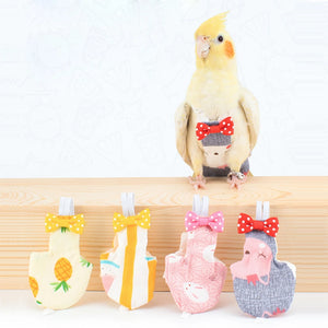 Pet Bird Parrot Diaper Funny Cute Parrot Pigeon Small Medium Large Pet Bird Easy To Clean Washable Feces Bag 1pc