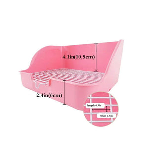 Pet Toilet Square Potty Trainer Corner Litter Tray Bedding Box Pet Pan for Small Animals/rabbit/Rat/Guinea Pig /Ferret/Cats