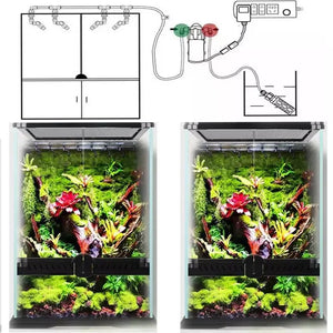 MIUS Rainforest Misting Spray System Reptile Fogger Kit Greenhouse Garden Irrigation Tools Terrarium Spraying Device Misting