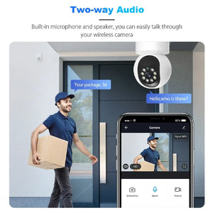 5MP Wireless Indoor Security Camera Pan Tilt Surveillance Camera for Baby Monitors And Dog With Motion Detection Smart WiFi Cam