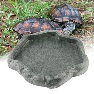 Pets Feeder Bowls Crawler Pet Feeder Bowl Basin Resin Non-toxic Food Water Pot Reptile Turtle Tortoise Scorpion Lizard Crabs