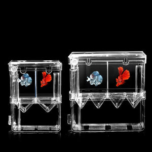 S/L/XL Aquarium Breeder Box Fish Breeding Isolation Box Fish Hatchery Acrylic Divider Shrimp Clownfish Aggressive Fish Injured