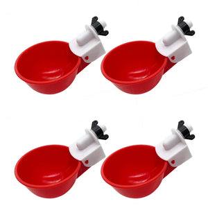 5Pcs Automatic Chicken Drinker Bowl Duck Drinking Cup Chicken Feeder Plastic Poultry Bowls And Drinkers Cups Water System