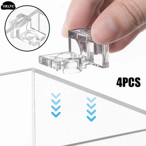 4Pcs/lot Fish Tank Acrylic Clips for 5.5mm~15mm Wall Thickness Aquarium Lid Cover Support Holder Bracket Clamp Stand Supplies