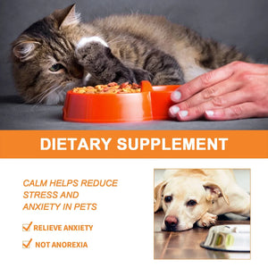 Natural Organic Calming Drops Pet Anxiety Relief Blend Essential Oil For Dogs Cats Create An Anxiety-Free Experience Skin Health