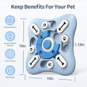 Dog Toys Slow Feeder Interactive Increase Puppy IQ Food Dispenser Slowly Eating NonSlip Bowl Pet Puzzle Cat Dogs Training Game