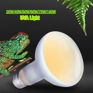 Reptile UVA+UVB Lamp Bulb 25W/40W/50W/60W/75W/100W Pet Brooder Heat Daylight Lamp Turtle Lizard Terrarium Temperature Controller