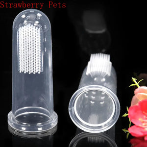 Hot Selling Soft Pet Finger Toothbrush Teddy Dog Brush Bad Breath Tartar Teeth Care Dog Cat Cleaning Supplies Soft Tooth Brush