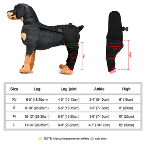 Dog Leg Brace Pet Knee Pads Dog Legs Support Injury Recover Protector Wounds Surgical Joint Wrap Recovery Sleeve Pet Accessories