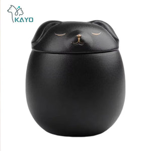 Pet dog Urn Ashes dog Shape Memorial Cremation Urns Handcrafted Black Decorative Urns For Funeral dog Urn dog Memorial